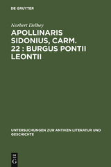 Apollinaris Sidonius, carm. 22: Burgus Pontii Leontii - Norbert Delhey