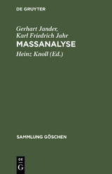 Massanalyse - Gerhart Jander, Karl Friedrich Jahr