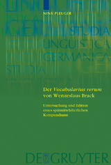 Der 'Vocabularius rerum' von Wenzeslaus Brack - Nina Pleuger