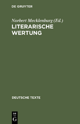 Literarische Wertung - 