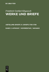 Apparat / Kommentar / Anhang - Friedrich Gottlieb Klopstock