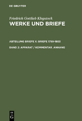 Apparat / Kommentar. Anhang - Friedrich Gottlieb Klopstock