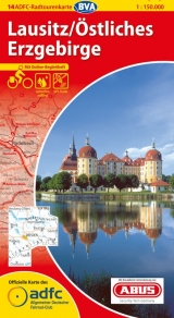 ADFC-Radtourenkarte 14 Lausitz /Östliches Erzgebirge 1:150.000, reiß- und wetterfest, GPS-Tracks Download und Online-Begleitheft - 