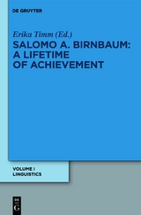 Linguistik / Linguistics -  Salomo A. Birnbaum