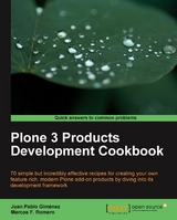 Plone 3 Products Development Cookbook - Gimenez Juan Pablo, Romero Marcos F.