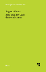 Rede über den Geist des Positivismus -  Auguste Comte