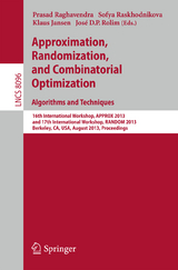 Approximation, Randomization, and Combinatorial Optimization. Algorithms and Techniques - 