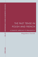 The Past Tense in Polish and French - Magdalena Karolak