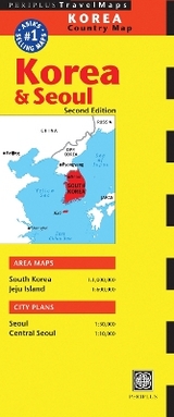 Korea & Seoul Travel Map Second Edition - Periplus Editors