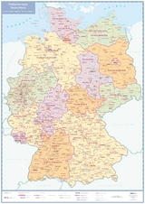 Politische Karte Deutschland