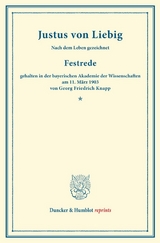 Justus von Liebig. - Georg Friedrich Knapp