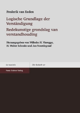 Logische Grundlage der Verständigung / Redekunstige grondslag van verstandhouding - Frederik van Eeden