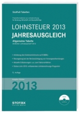 Tabelle, Lohnsteuer Jahresausgleich 2013 - 