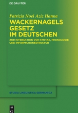 Wackernagels Gesetz im Deutschen -  Patrizia Noel Aziz Hanna