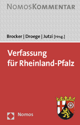 Verfassung für Rheinland-Pfalz - Brocker, Lars; Droege, Michael; Jutzi, Siegfried