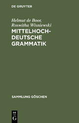 Mittelhochdeutsche Grammatik - Helmut de Boor, Roswitha Wisniewski