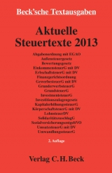 Aktuelle Steuertexte 2013