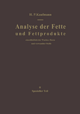 Analyse der Fette und Fettprodukte - 