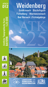 ATK25-D12 Weidenberg (Amtliche Topographische Karte 1:25000) - Breitband und Vermessung Landesamt für Digitalisierung  Bayern