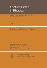 Lectures in Statistical Physics - J. Ehlers, J. Ford, C. George, R. Miller, E. Montroll, W.C. Schieve, J.S. Turner