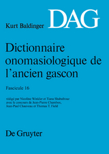 Dictionnaire onomasiologique de l’ancien gascon (DAG) / Dictionnaire onomasiologique de l’ancien gascon (DAG). Fascicule 16 - 