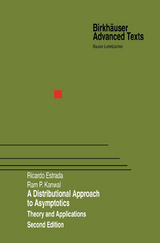 A Distributional Approach to Asymptotics - Estrada, Ricardo; Kanwal, Ram P.