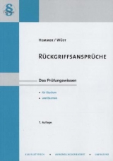 Rückgriffsansprüche - Karl-Edmund Hemmer, Achim Wüst