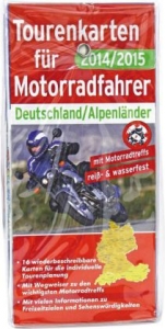 Tourenkarten für Motorradfahrer Deutschland/Alpenländer 2014/2015