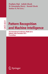 Pattern Recognition and Machine Intelligence - 