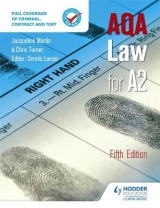 AQA Law for A2 Fifth Edition - Martin, Jacqueline; Lancer, Denis