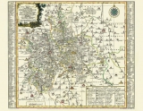 Historische Karte: Ämter Augustusburg, Chemnitz, Sachsenburg mit Frankenberg und Stollberg 1758 (Plano) - Peter (der Jüngere) Schenk