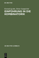 Einführung in die Kombinatorik - Dieter Jungnickel