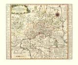 Historische Karte: Amt Senftenberg, 1757 (Plano) - Peter (der Jüngere) Schenk