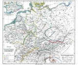 Historische Karte: DEUTSCHLAND – ALTGERMANIEN, um 450 (Plano) - Karl von Spruner