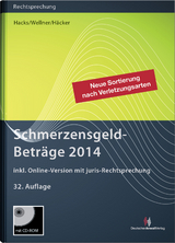 SchmerzensgeldBeträge 2014 (Buch mit CD-ROM plus Online-Zugang) - Susanne Hacks, Wolfgang Wellner, Frank Häcker