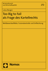 Too Big to Fail als Frage des Kartellrechts - Lukas Rengier