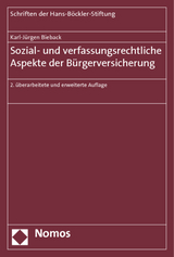 Sozial- und verfassungsrechtliche Aspekte der Bürgerversicherung - Bieback, Karl-Jürgen