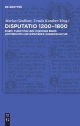 Disputatio 1200–1800 - 