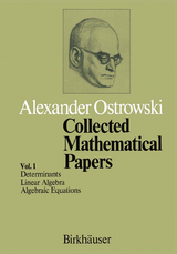 Collected Mathematical Papers - A. Ostrowski