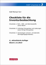 Checkliste 3 für die Inventurbeobachtung - Farr, Wolf-Michael