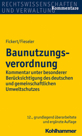 Baunutzungsverordnung - Hans Carl Fickert, Herbert Fieseler