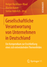 Gesellschaftliche Verantwortung von Unternehmen in Deutschland - 