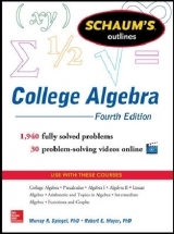 Schaum's Outline of College Algebra - Spiegel, Murray; Moyer, Robert