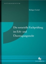 Die notarielle Fachprüfung im Erb- und Übertragungsrecht