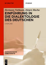 Einführung in die Dialektologie des Deutschen - Niebaum, Hermann; Macha, Jürgen