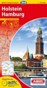 ADFC-Radtourenkarte 2 Holstein Hamburg 1:150.000, reiß- und wetterfest, GPS-Tracks Download und Online-Begleitheft - 