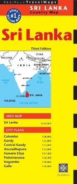 Sri Lanka Travel Map Third Edition - Periplus Editors