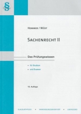 Sachenrecht II - Karl-Edmund Hemmer, Achim Wüst