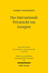 Das Internationale Privatrecht von Georgien - George Vashakidze