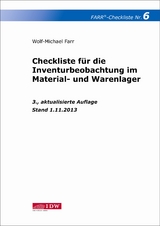 Checkliste 6 für die Inventurbeobachtung im Material- und Warenlager - Farr, Wolf-Michael